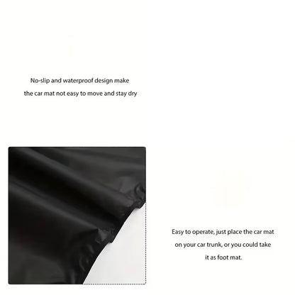 Universal Waterproof Polyester Fiber Cargo Mat Portable Dustproof Luggage Liner Pet Mat for Car SUV Trunk Protection