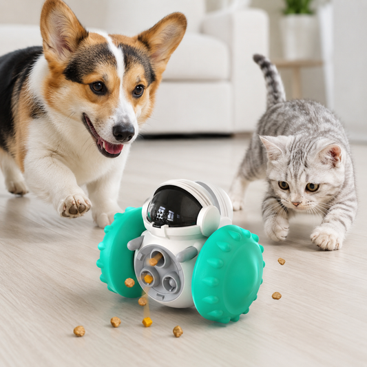Astronaut Rolling Treat Dispenser Toy for Dogs & Cats