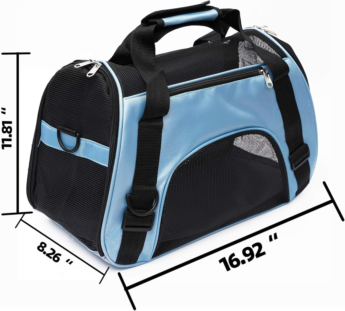 Soft-Sided Airline Pet Carrier for Small Dogs, Cats, and Puppies