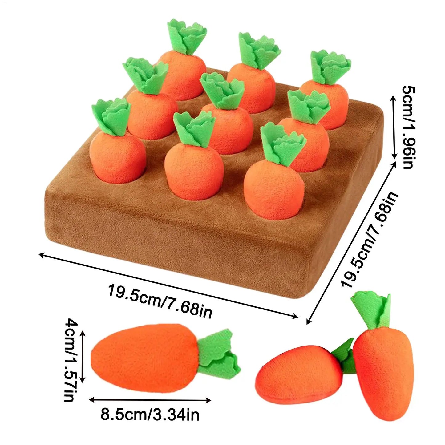 Carrot Garden Treat Mat for Dogs