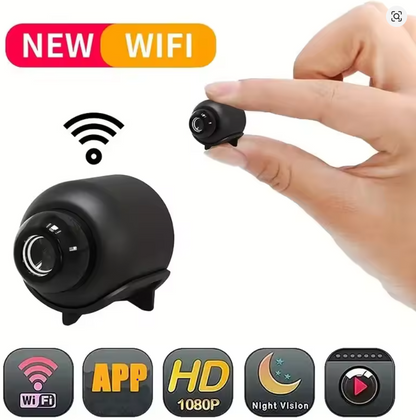 Mini 1080P WiFi Pet Camera with Night Vision and Motion Detection