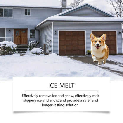Pet Safe Ice Melt Paws Protections, Anti-Slip Winter Essentials for Dog and Cat Paws Care,Driveway Sidewalk Safe