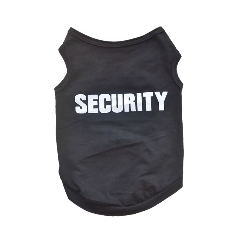 Security Clothing for Dogs Summer Pet Clothes Vest for Small Dogs Chihuahua Yorkshire Puppy Cats Low Price Pets T-Shirt Costume
