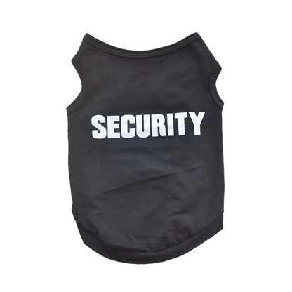 Security Clothing for Dogs Summer Pet Clothes Vest for Small Dogs Chihuahua Yorkshire Puppy Cats Low Price Pets T-Shirt Costume